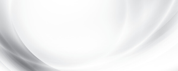 Abstract geometric white and gray color background, circle lines pattern. Vector illustration.