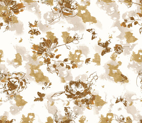 abstract seamless flower texture pattern, geometric pattern, textile pattern. 