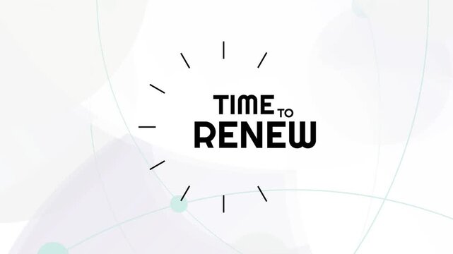 time to renew sign 
