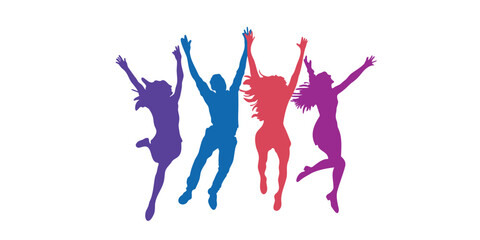 vector illustration playful female dance illustrations pack