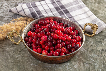 Sweet and sour fresh cranberry