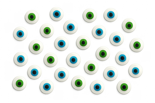 Candy eyeballs for sweet halloween treat baking