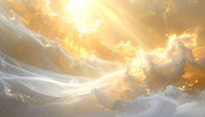 白と金と神々しい光