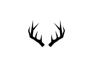 Deer antlers silhouette