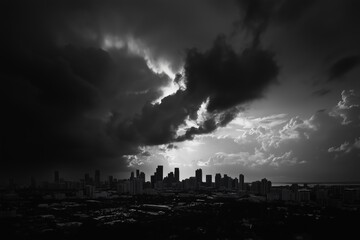 Scenic Perspective of Miami's Cityscape Florida