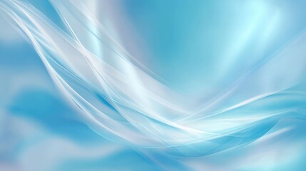 Fototapeta premium Smooth Blue Flowing Abstract Waves