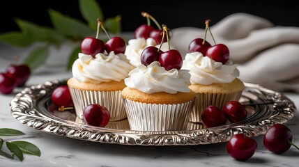 Cherry Cream Cupcake Luxury