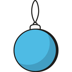 Fototapeta premium Christmas ball ornament for decorating holiday tree. Festive New Year toy with bright patterns and shine