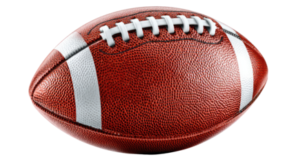 American Football: A classic, untouched studio shot of an American football, capturing its unique shape and design. It's a symbol of athletic competition and the excitement of the game.