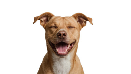 Joyful Dog Close-up Portrait of a Happy Canine Smiling with Delight and Happiness