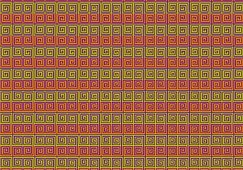 シンプルな和柄　雷紋