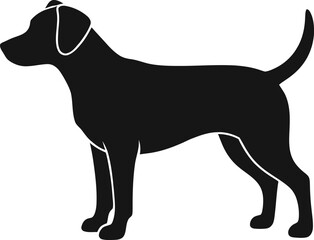 dog icon Vector illustration silhouette 