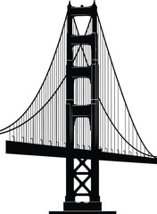 golden gate bridge vector 