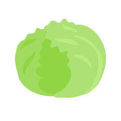 レタスのシンプルなイラスト
