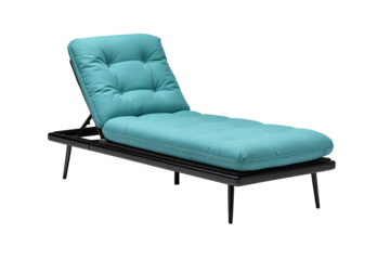 Teal chaise lounge, modern design