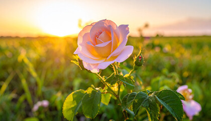 Close Solitary Dog Rose