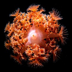 Astraea Star Coral - Close-Up of a Vibrant Marine Invertebrate.
