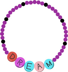 Minimal Pastel Alphabet Bead Bracelet