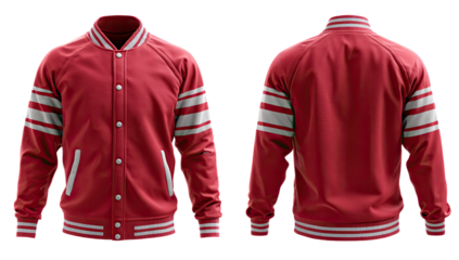 Red varsity jacket, front and back views (7)