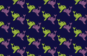 seamless pattern with birds