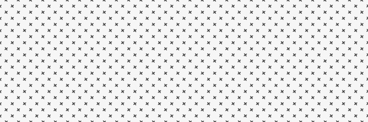 Hand drawn tiny cross seamless pattern. Vector