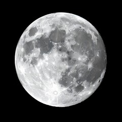 Detailed Lunar Surface - A Captivating View of the Moon.