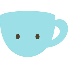 Cute kawaii food and drink icons in pastel colors, including donut, cupcake, coffee, burger, ice cream, pizza, milk, and noodle bowl, perfect for kids menu design and sweet cartoon illustration