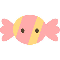 Cute kawaii food and drink icons in pastel colors, including donut, cupcake, coffee, burger, ice cream, pizza, milk, and noodle bowl, perfect for kids menu design and sweet cartoon illustration