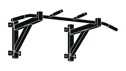 Workout Equipment: A pull-up bar, a staple for upper body workouts, is securely mounted, ready to assist in achieving fitness goals.