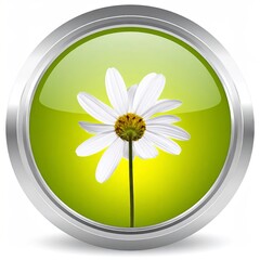 Daisy in a Circle - A Symbol of Simplicity and Freshness.