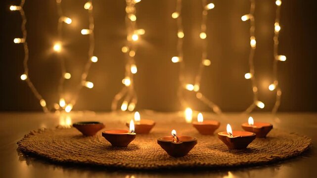 Eco-Friendly Diwali Celebration Warm Glow of Clay Diyas and LED Lights for a Sustainable Festive Season in 2025