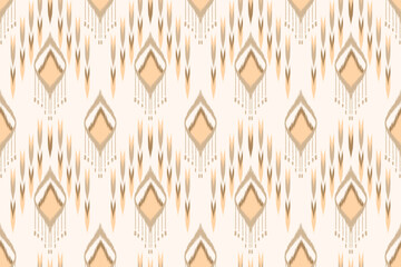 Fototapeta premium Ethnic seamless ikat pattern fabric design for all types of print textile and background