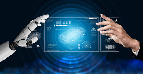 AI supports electric vehicle design by managing power systems, optimizing battery efficiency, enabling smart charging, and integrating renewable energy data Vouch