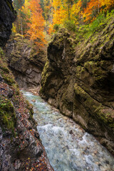 Obraz premium Partnach Gorge: The Hidden Heart of Bavaria