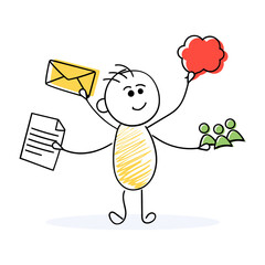 Design communication strategy email marketing team collaboration business networking social media engagement plan message verctor art illustration png