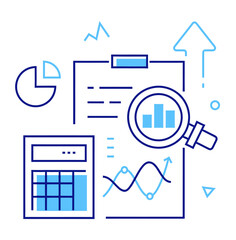 Design data analysis financial report business analytics chart graph accounting statistics research finance audit plan verctor art illustration png