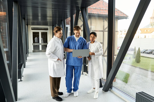 Collaboration among diverse medical professionals in a modern healthcare setting