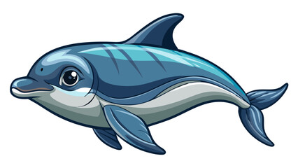 Obraz premium dolphin isolated on white background