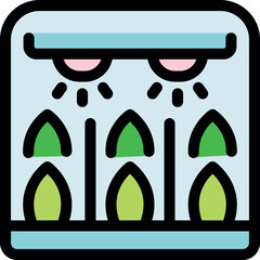 Innovative irrigation system nurturing plants in a controlled environment, symbolizing sustainable agriculture and efficient resource management