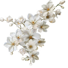 White Cherry Blossom Flower Spring Floral Background