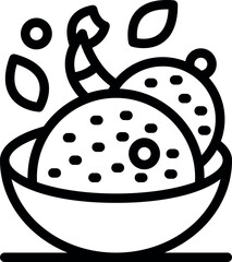 Refreshing acai bowl decorated with tropical fruit slices, seeds, and leaves, promoting a healthy and vibrant lifestyle