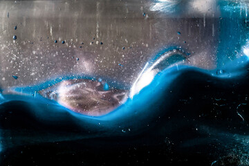 welle blau hoch tief