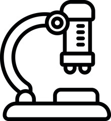 Laboratory microscope standing on table, ready for scientific experiment