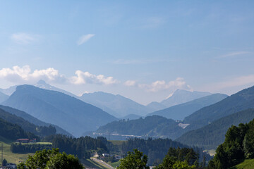Mountain landscape, summer Austrian Alps.