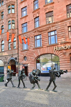 The Optimist Orchestra, a Public Art Installation Celebrating Music and Creativity in Malmo City Center, Sweden