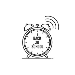 Alarm Clock Ringing for Back to School.