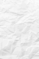 White clean crumpled paper