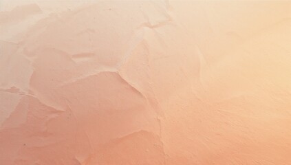 Displaying textured plaster wall surface in empty room, featuring warm peach stucco patterns
