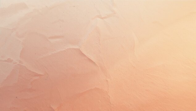 Displaying textured plaster wall surface in empty room, featuring warm peach stucco patterns - Powered by Adobe