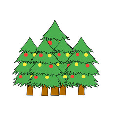 christmas tree vector illustration